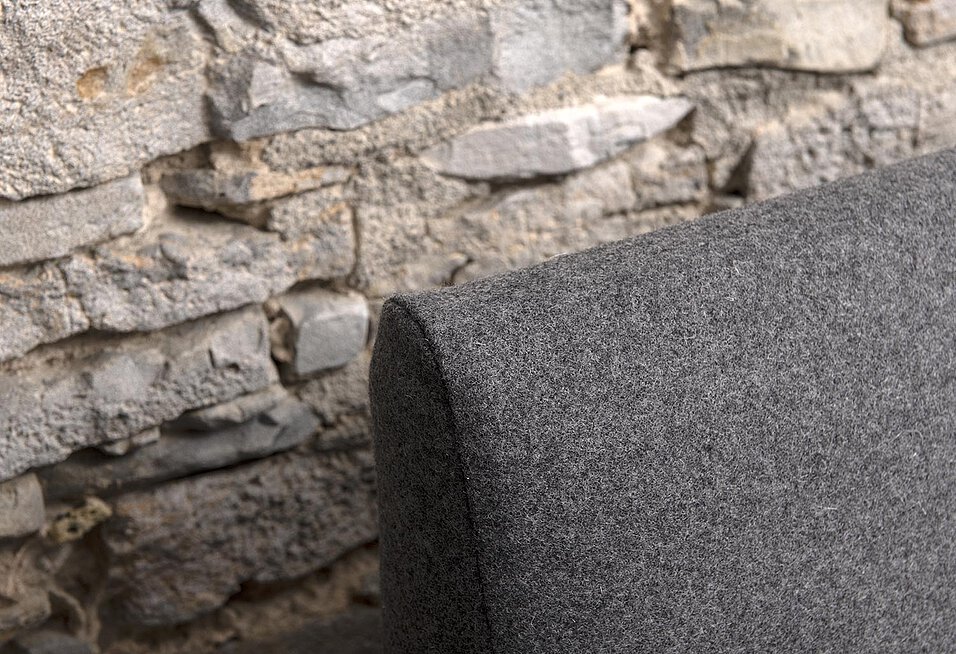 Headboard, Kopfteil in Slate Wool Being Ilse Crawford