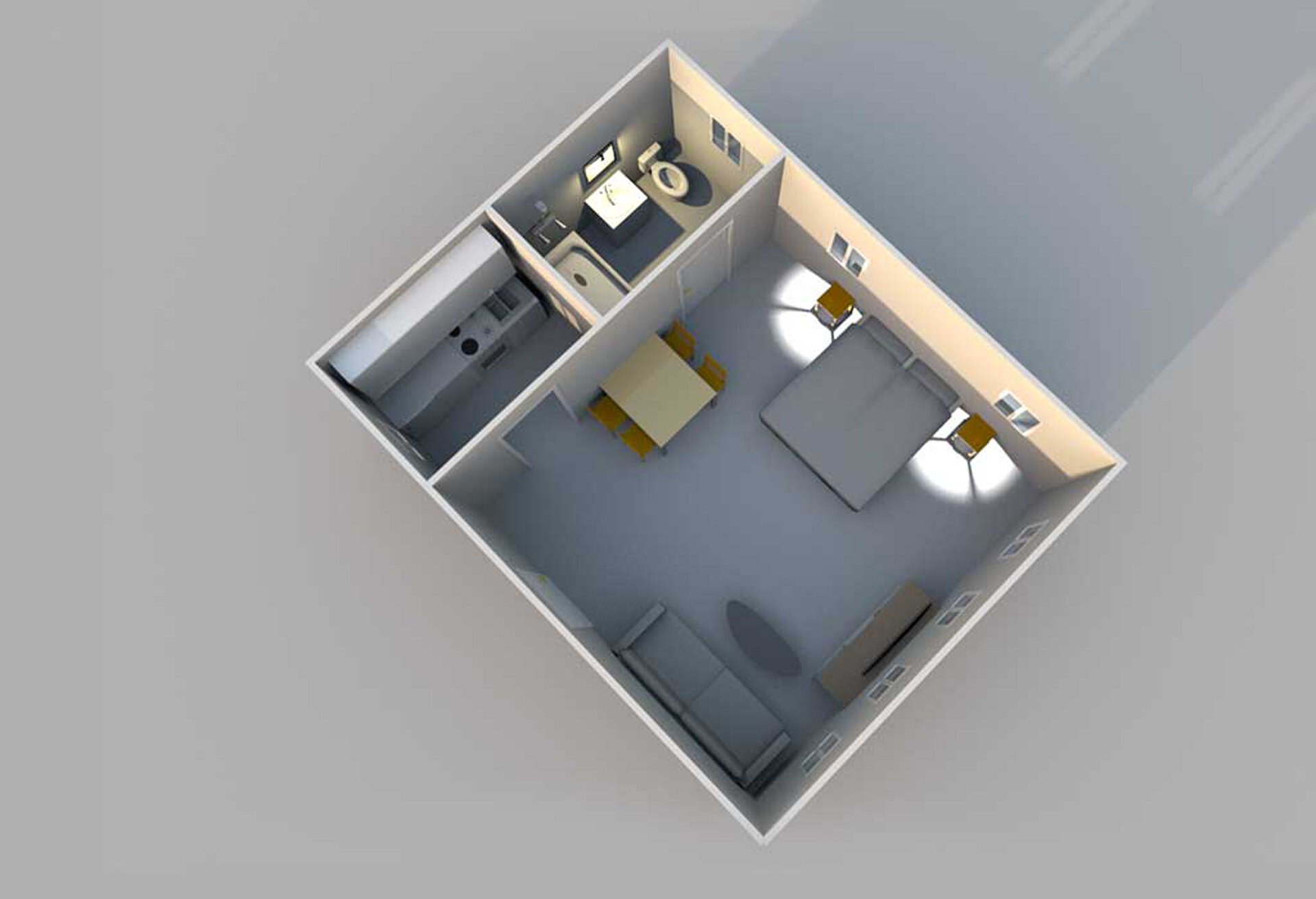 Grundriss der Ferienwohnung "beaux reves" in Sommerach Ferienwohnung "beaux rêves" in Sommerach - der Grundriss