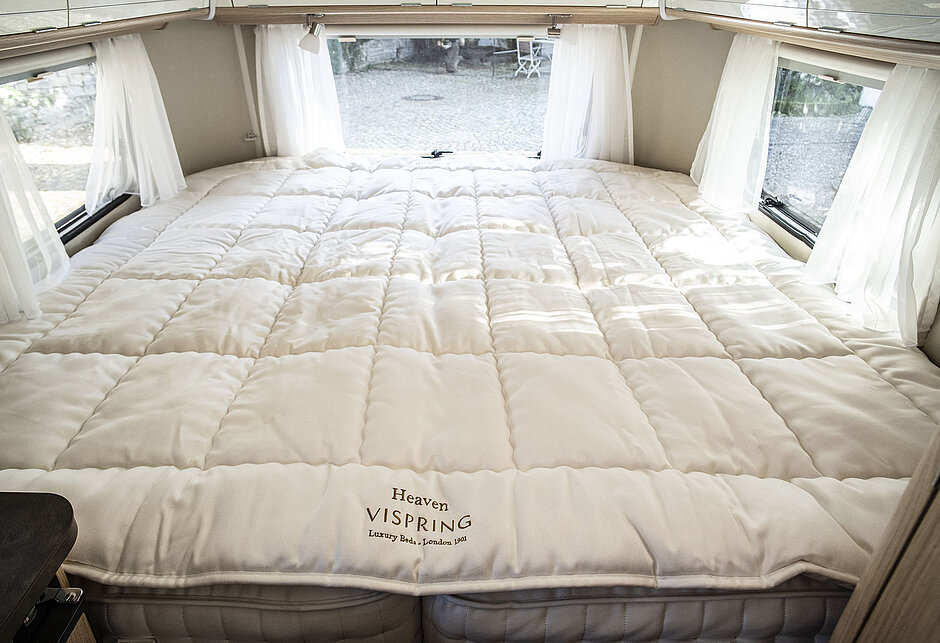 Topper Natur Schlafauflage für Hymer Eriba Touring 542 Eriba Hymer Touring 542 mit Natur Schlafauflage Topper