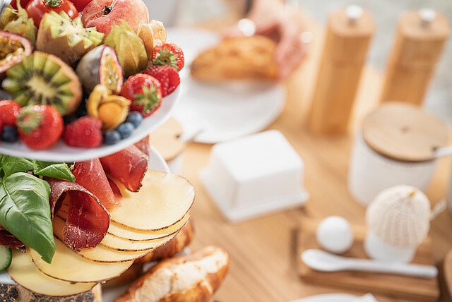 chez Douverne Frühstück - edle Lebensmittel