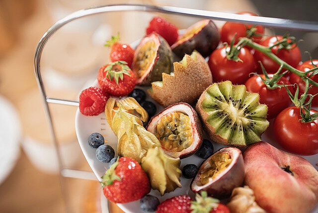 chez Douverne Frühstück - frisches Obst