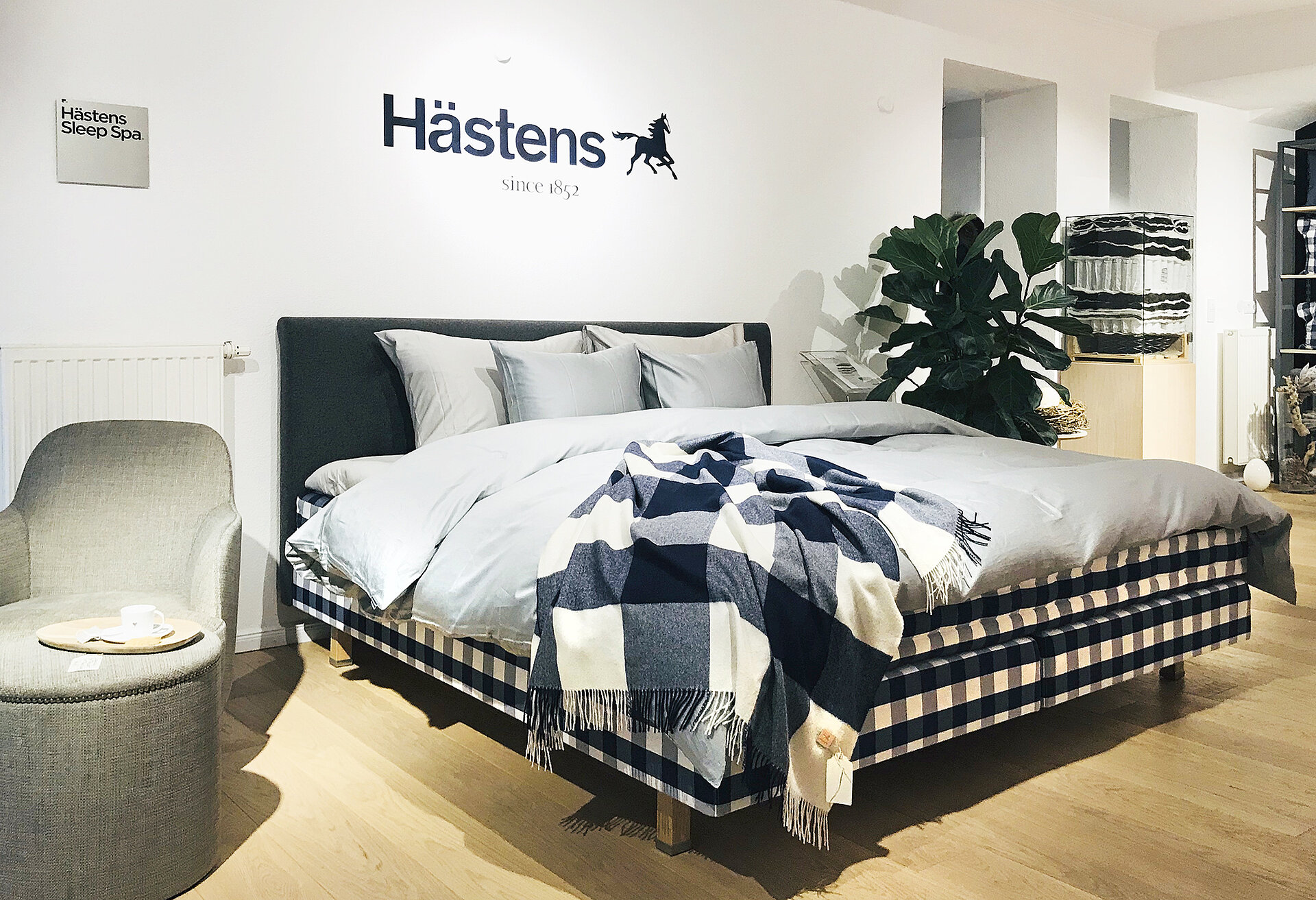 Atlas Slate Wool Headboard, Kopfteil von Hästens